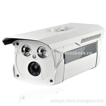 720p 1.0 Megapixel Waterproof IR Bullet IP Camera with 50m IR Dot-matrix, PoE P2P